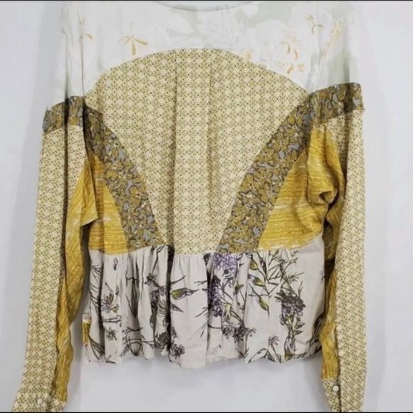 FREE PEOPLE Aloha State of Mind Peplum Blouse - Picture 11 of 11